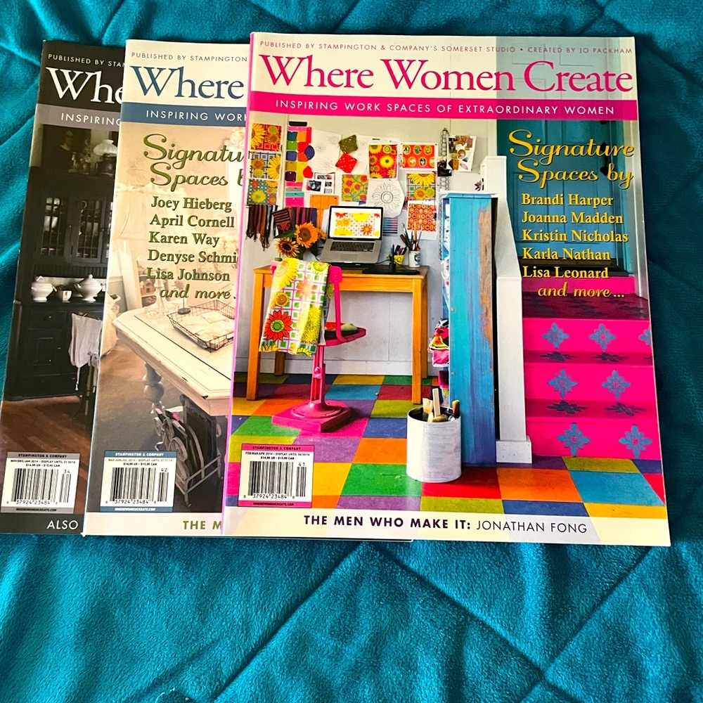 Where Women Create Magazine Set 2014